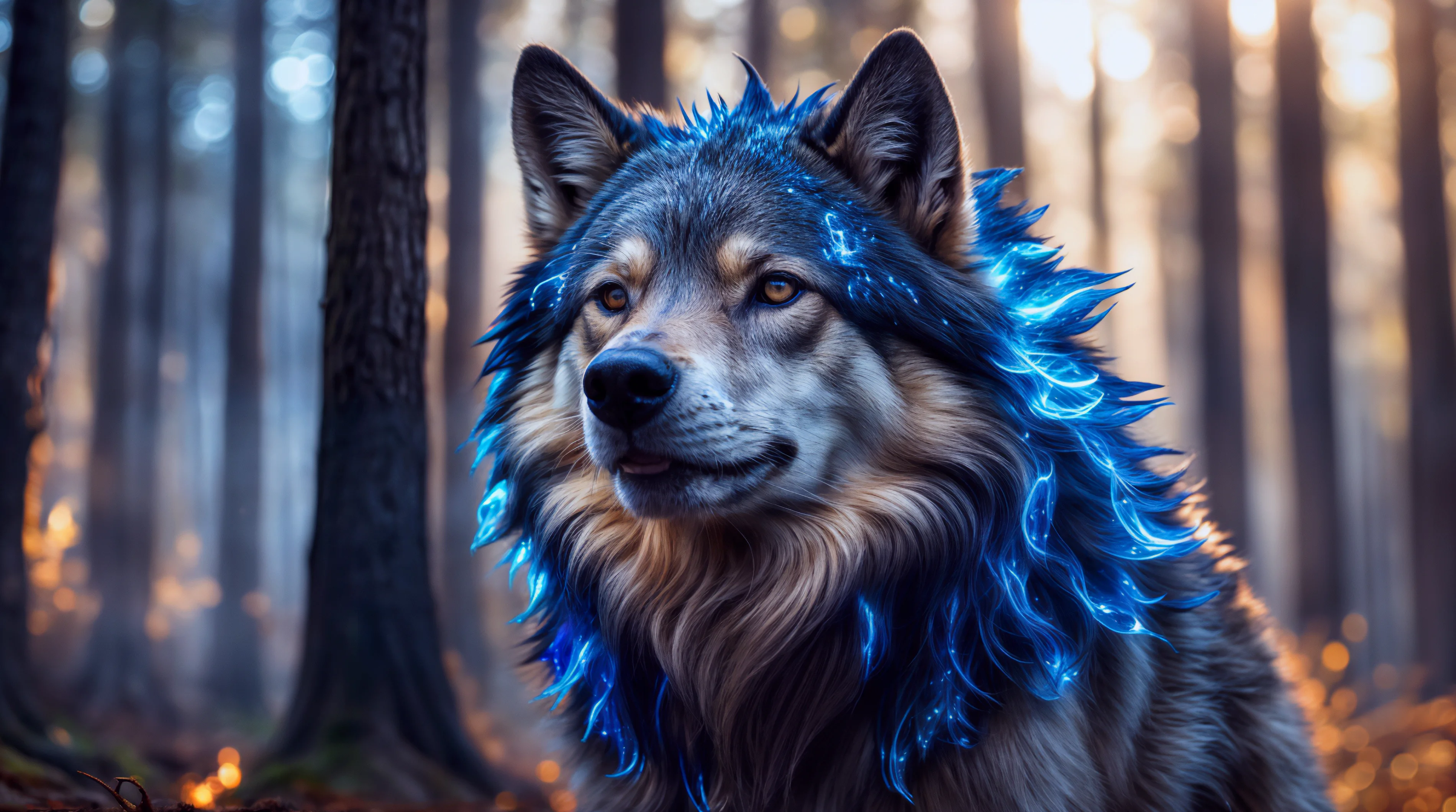 Wolfdog Ai Art Mystical